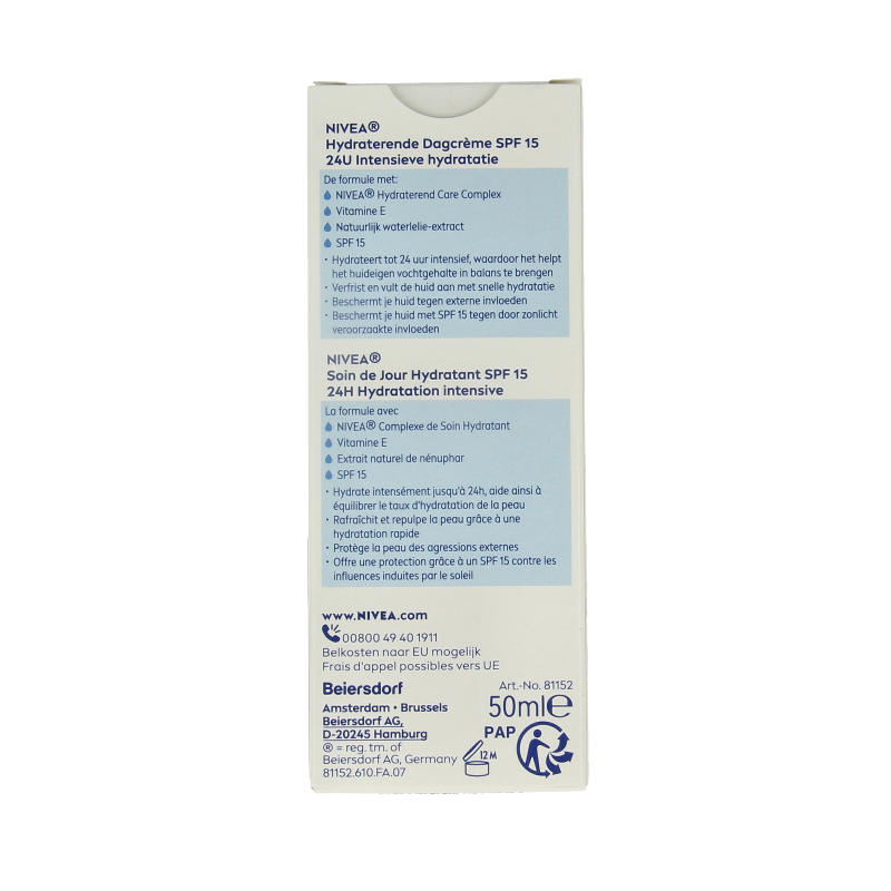 Nivea Essentials hydraterende dagcreme norm/gem SPF15 50 Milliliter