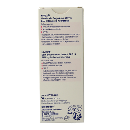 Nivea Essentials hydraterende dagcreme droog/gev SPF15 50 Milliliter