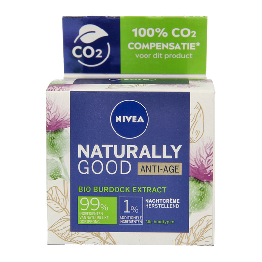 Nivea Naturally good nachtcreme anti-age  50 Milliliter