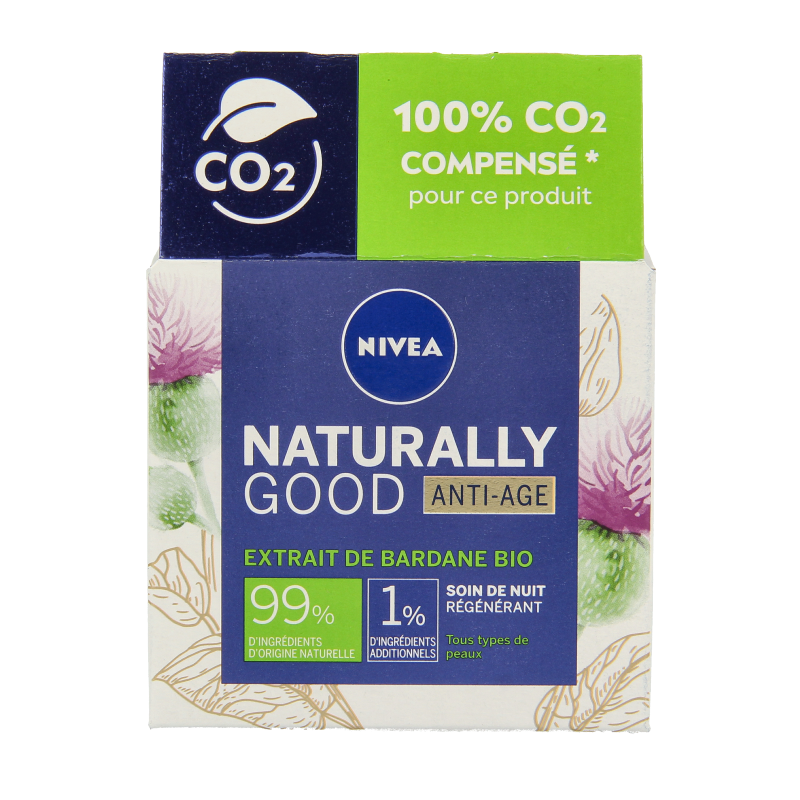 Nivea Naturally good nachtcreme anti-age  50 Milliliter