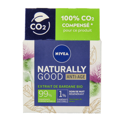 Nivea Naturally good nachtcreme anti-age  50 Milliliter
