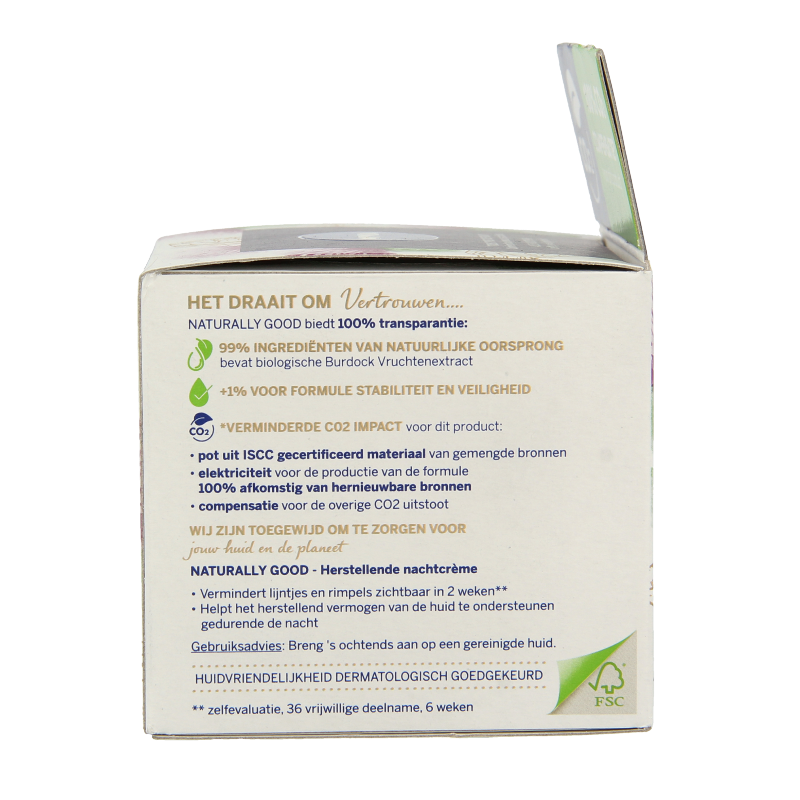 Nivea Naturally good nachtcreme anti-age  50 Milliliter