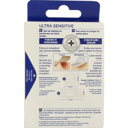 Hansaplast Pleisters ultra sensitive 8 Stuks