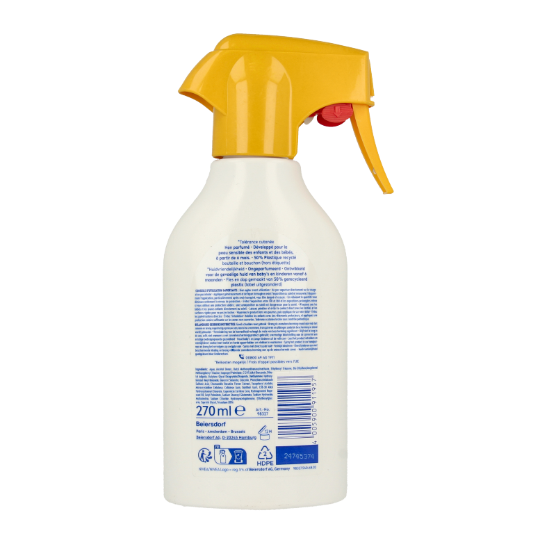 Nivea Sun kids sensitive spray SPF50+ 270 Milliliter
