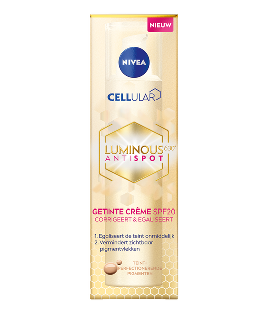 Nivea Luminous 630 getinte dagcreme SPF20 40 Milliliter