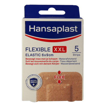 Hansaplast Flexible XXL 6 x 9cm 5 Stuks