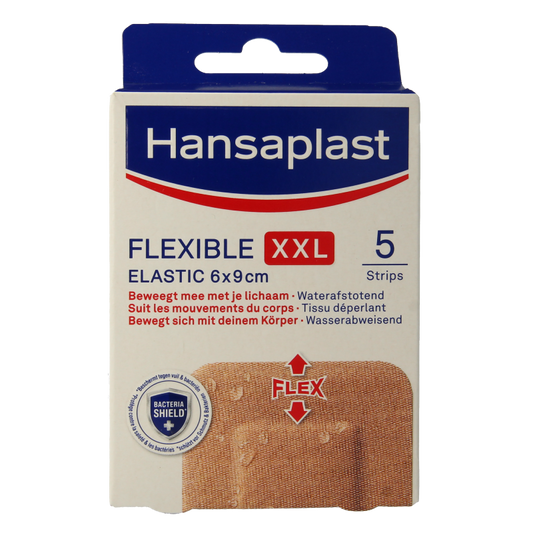 Hansaplast Flexible XXL 6 x 9cm 5 Stuks