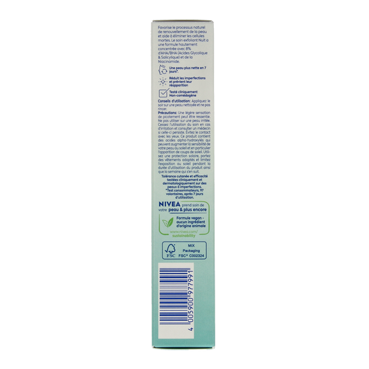 Nivea Derma skin clear night 40.00 Milliliter