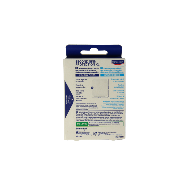 Hansaplast Second skin protection XL 3 Stuks