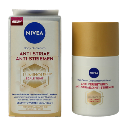 Nivea Nivea luminous 630  anti striae lichaam olieserum 100 Milliliter