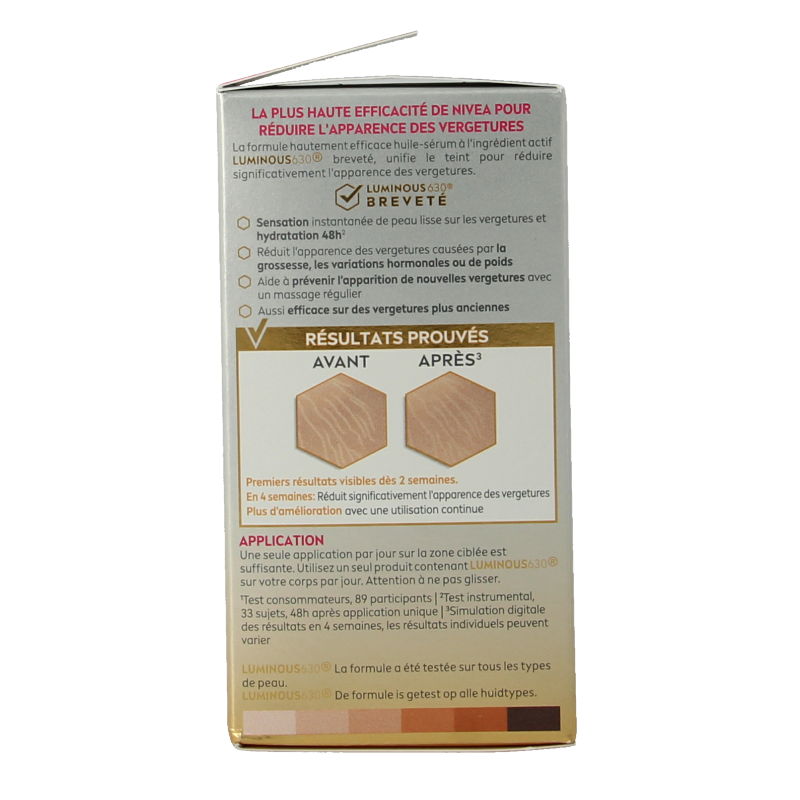 Nivea Nivea luminous 630  anti striae lichaam olieserum 100 Milliliter