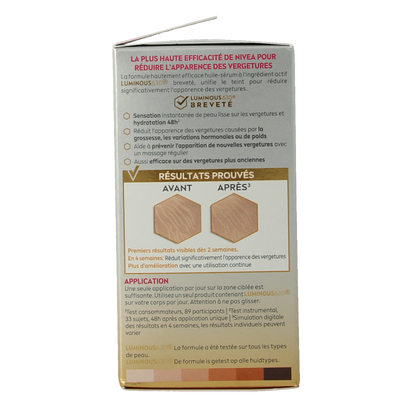 Nivea Nivea luminous 630  anti striae lichaam olieserum 100 Milliliter