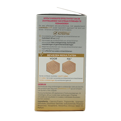 Nivea Nivea luminous 630  anti striae lichaam olieserum 100 Milliliter