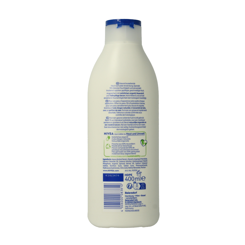 Nivea Bodylotion rozenbloem norm/droge huid 400 Milliliter