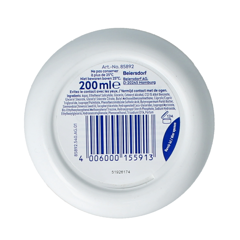 Nivea Bodycreme soft daily UV SPF15 200 Milliliter