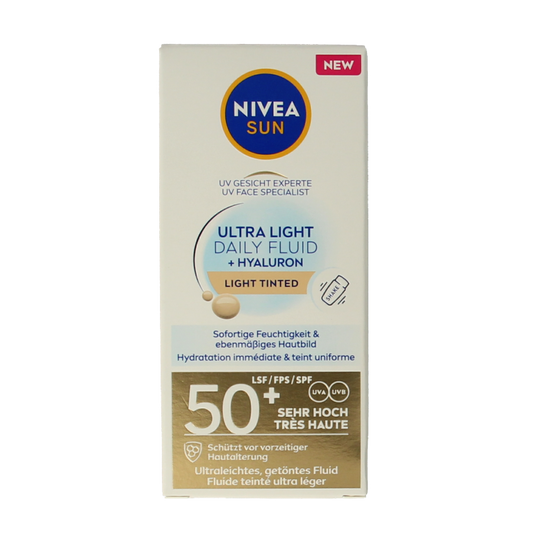 Nivea Sun face daily fluid SPF50 tint light 40 Milliliter