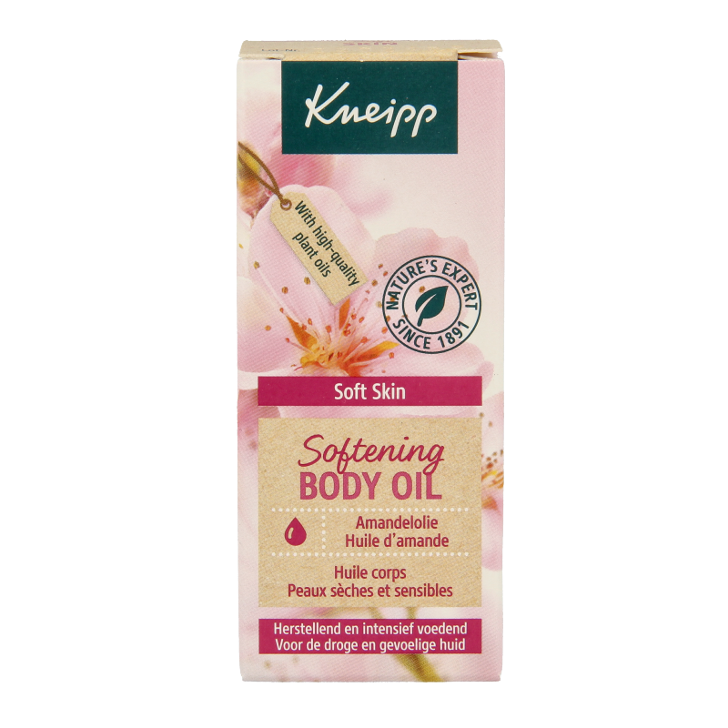 Kneipp Soft skin softening body olie amandel mini 20 Milliliter