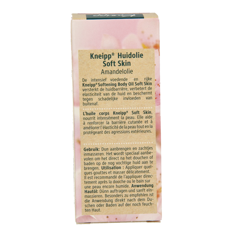 Kneipp Soft skin softening body olie amandel mini 20 Milliliter