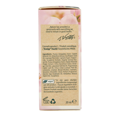 Kneipp Soft skin softening body olie amandel mini 20 Milliliter