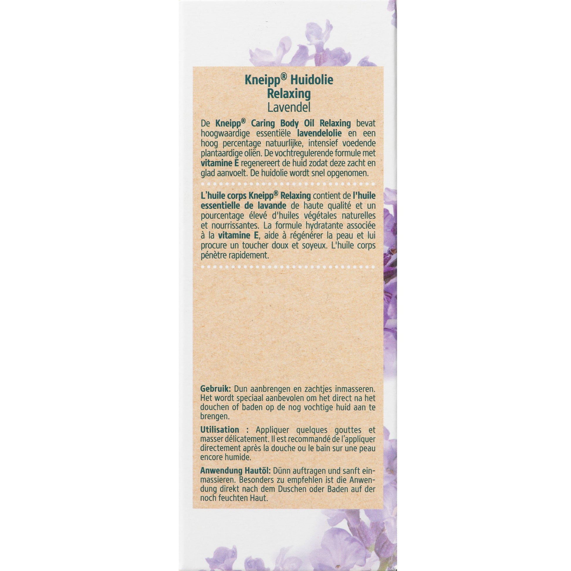 Kneipp Relaxing caring body oil lavendel 100 Milliliter