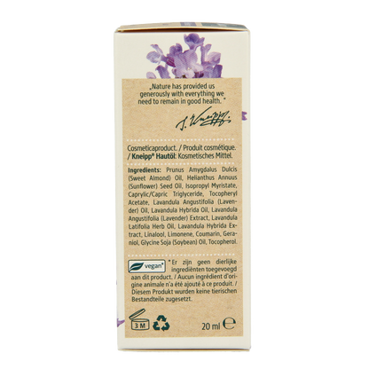 Kneipp Relaxing caring body oil lavendel mini 20 Milliliter