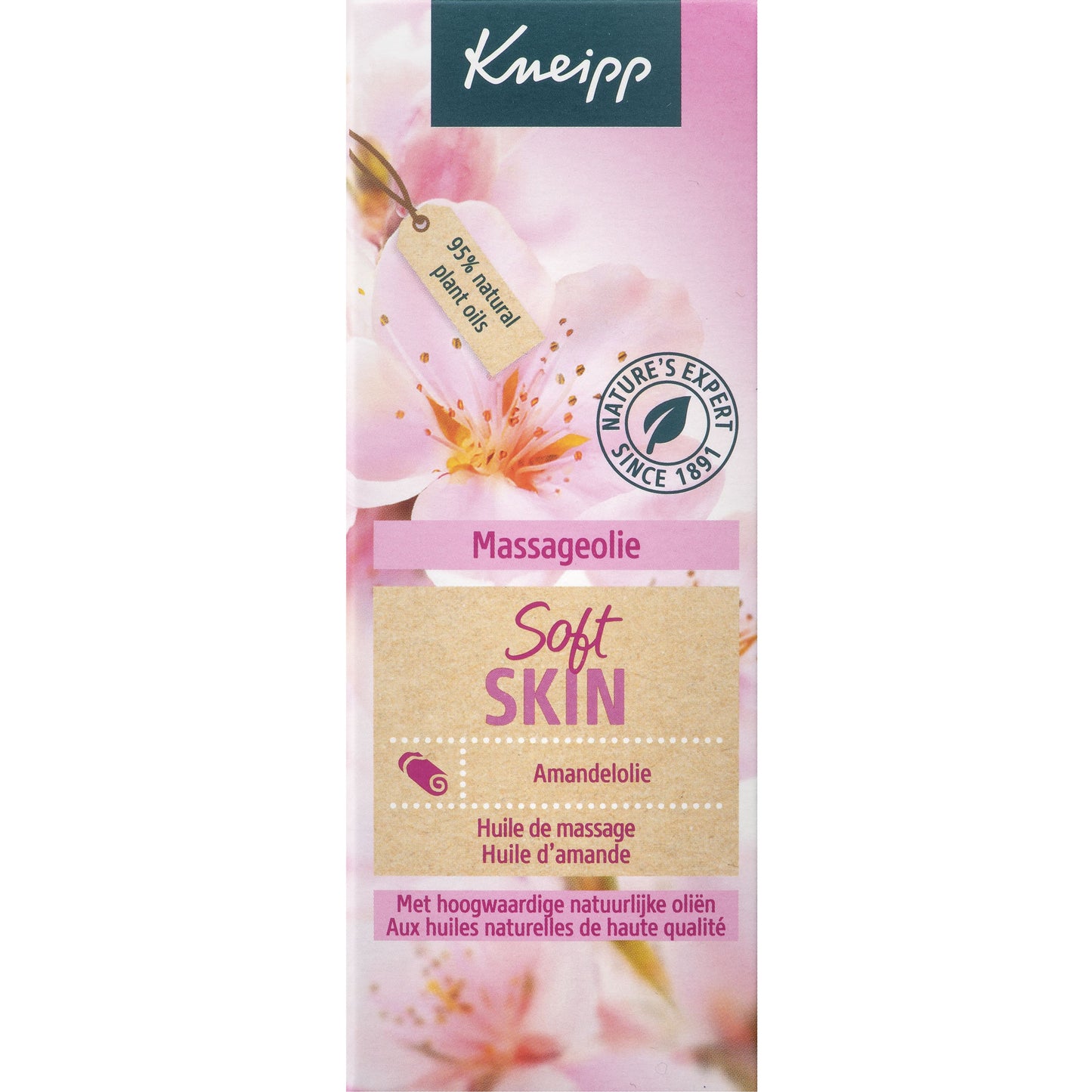 Kneipp Soft skin massageolie amandelolie 100 Milliliter