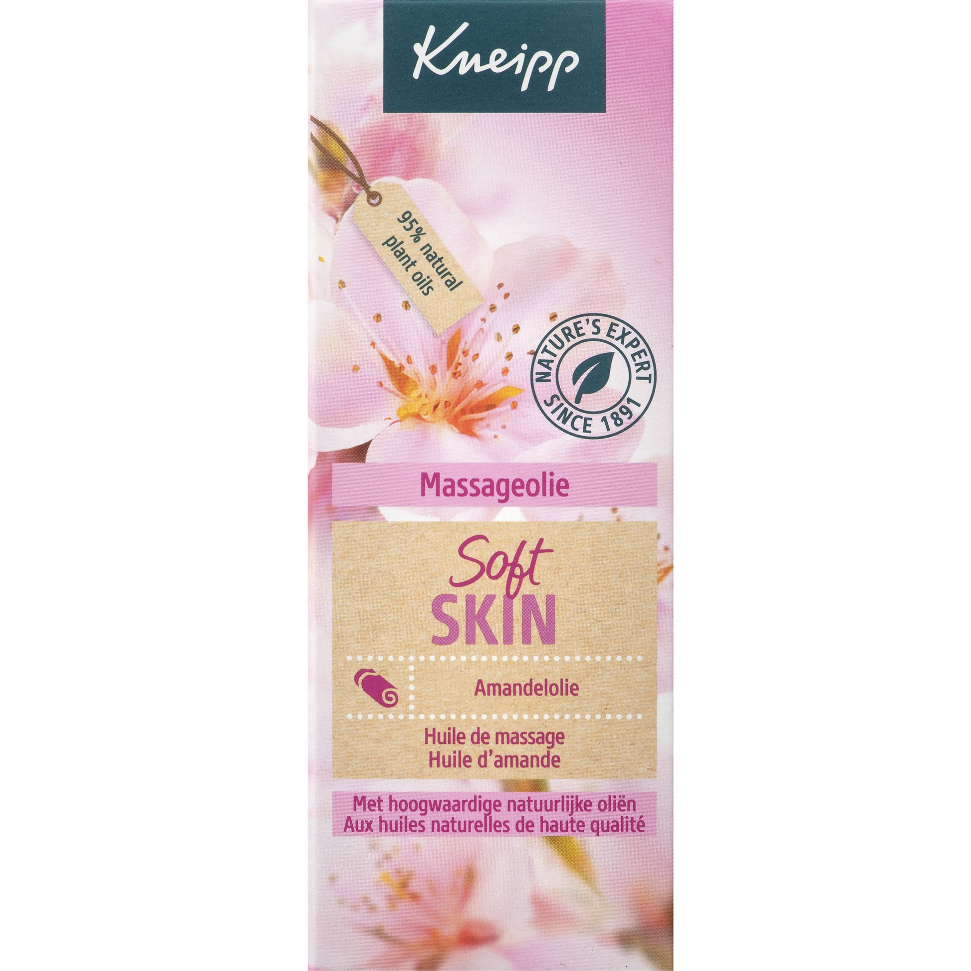Kneipp Soft skin massageolie amandelolie 100 Milliliter