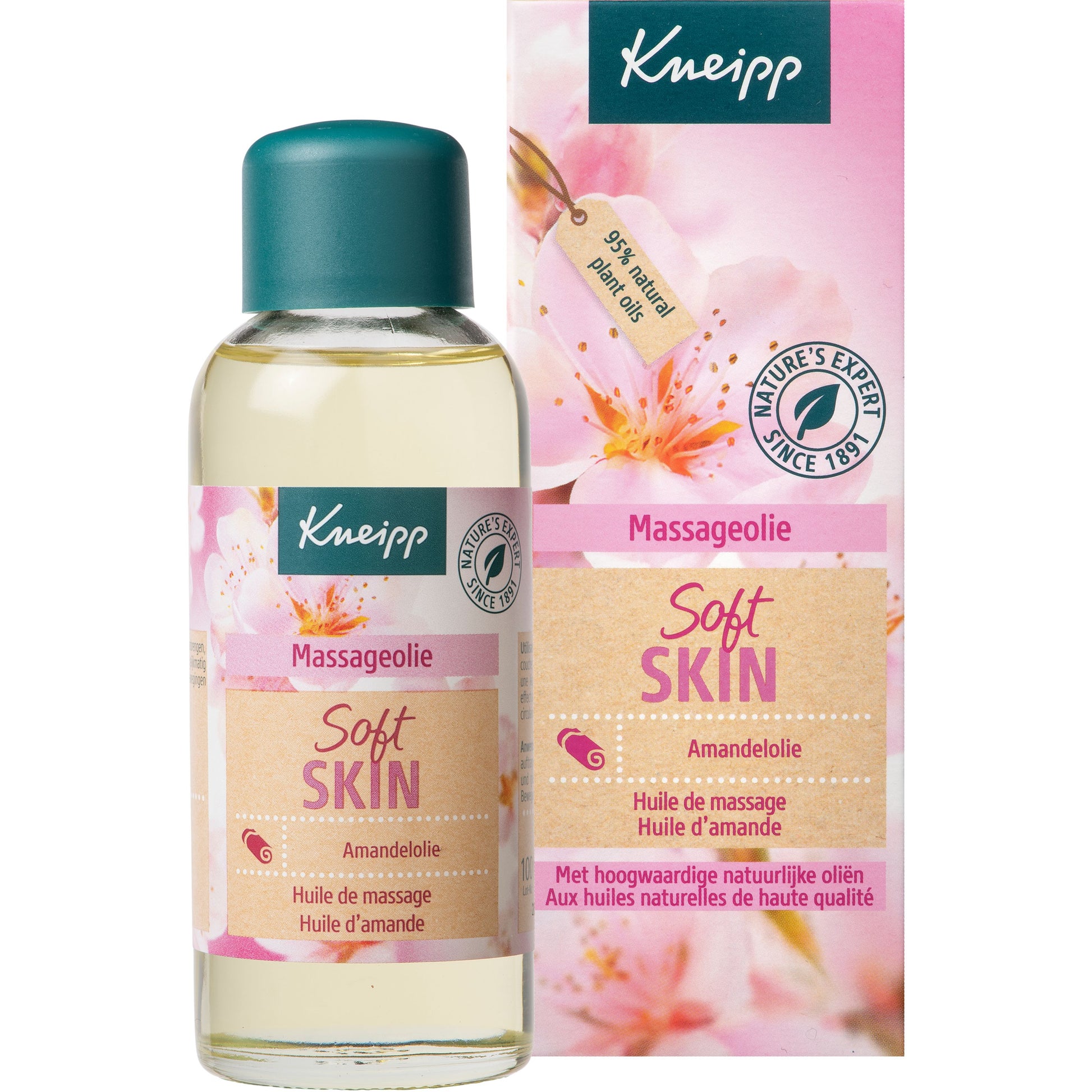 Kneipp Soft skin massageolie amandelolie 100 Milliliter