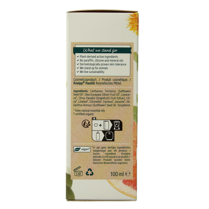 Kneipp Bio body oil huidolie grapefruit olijf saffloer 100 Milliliter