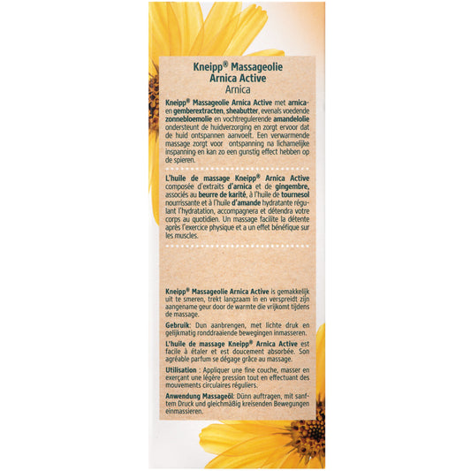 Kneipp Arnica active massageolie 100 Milliliter