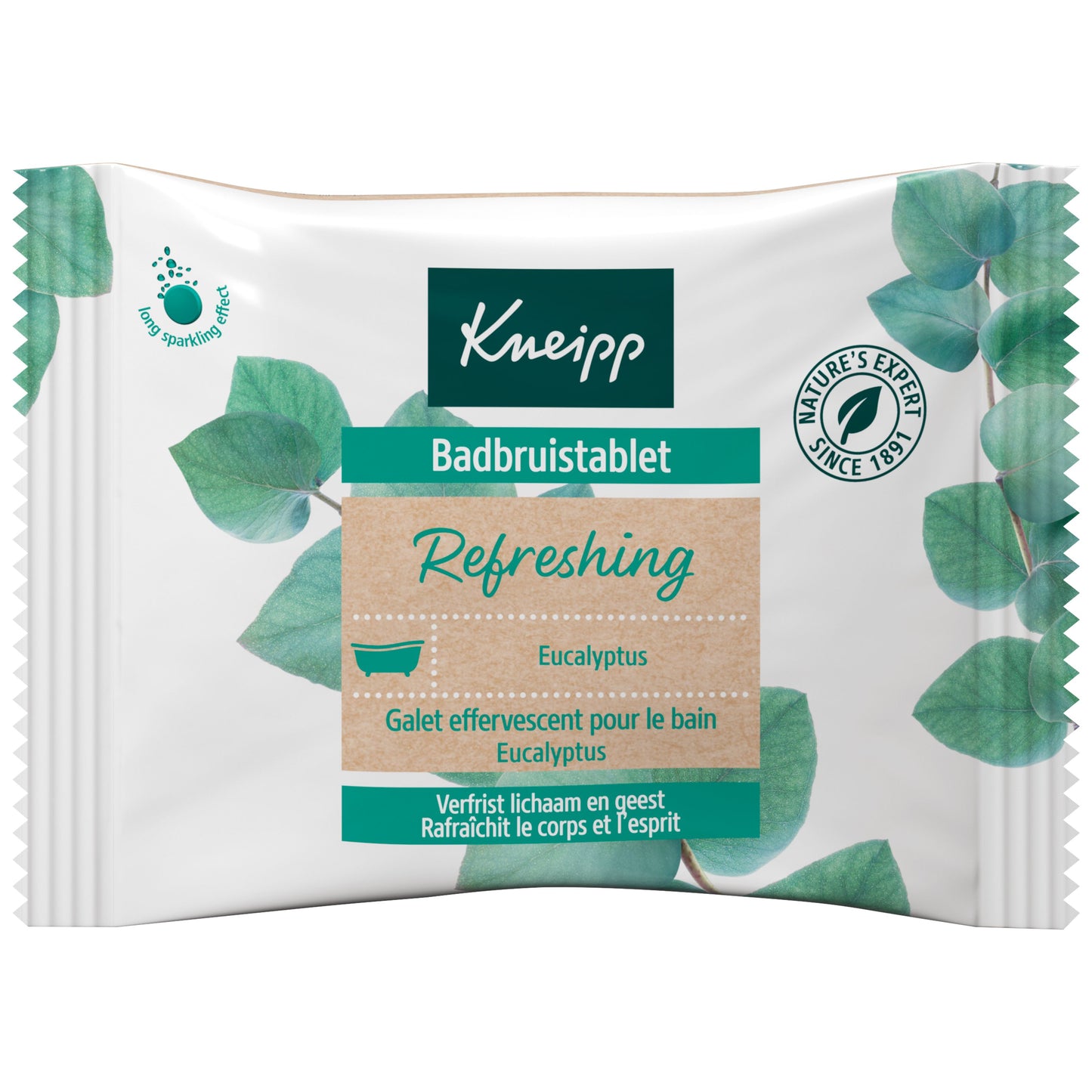 Kneipp Badbruistablet refreshing eucalyptus 80 Gram