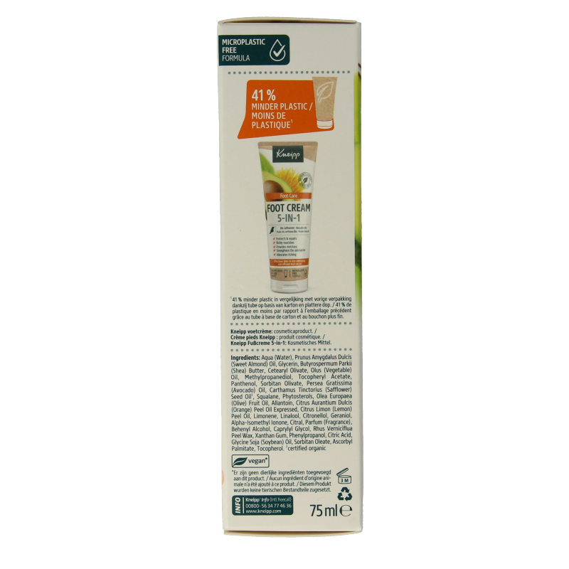 Kneipp Foot care voetcreme 5-in-1 75 Milliliter