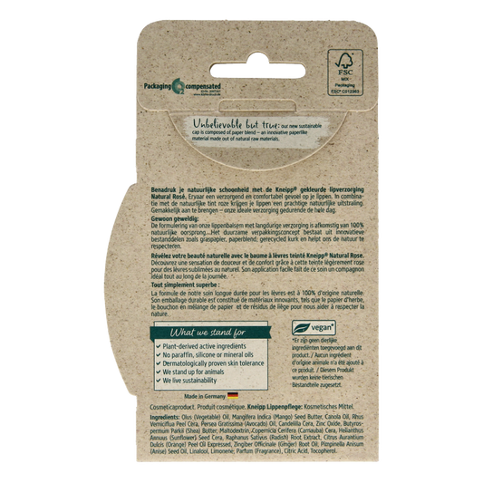 Kneipp Lipcare natural rose 3.5 Gram