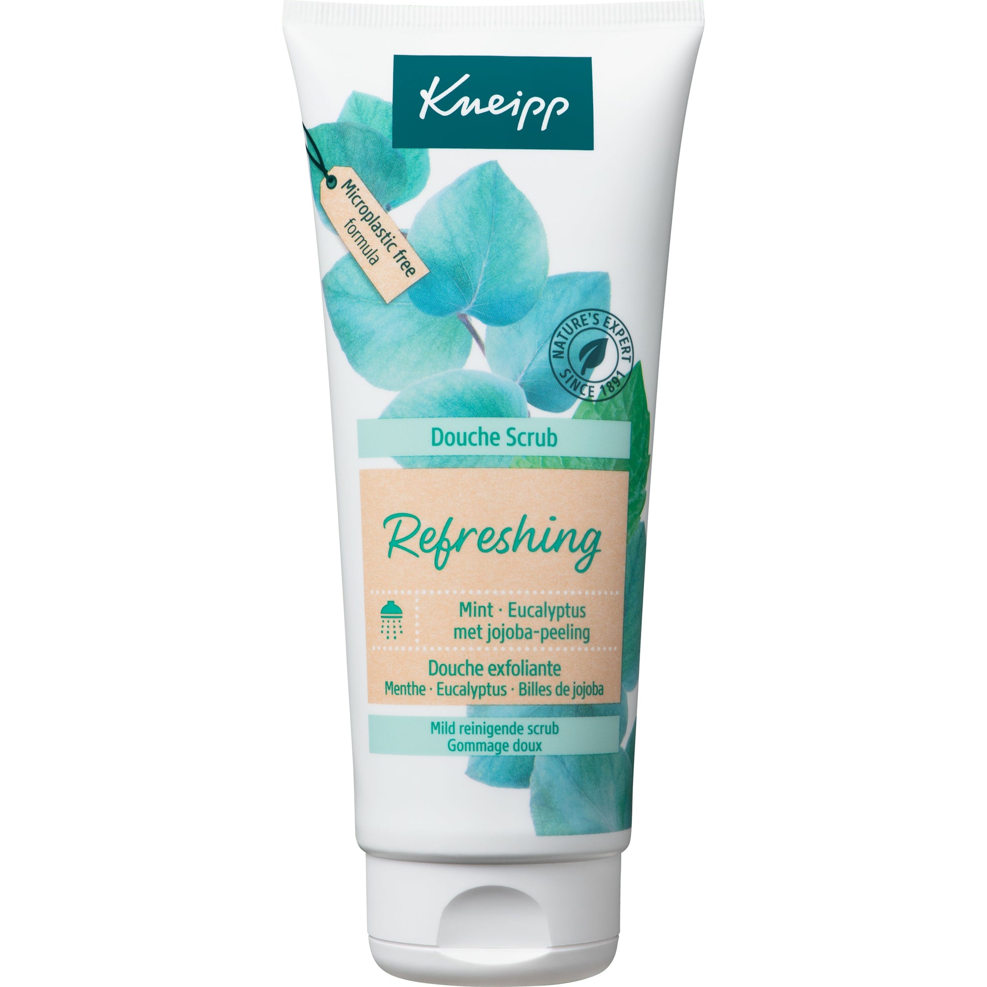 Kneipp Refreshing douche scrub mint eucalyptus en jojoba 200 Milliliter
