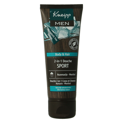 Kneipp Douche men 2 in 1 sport mini 75 Milliliter