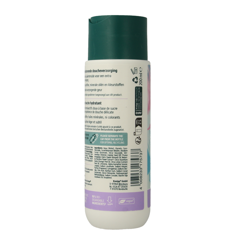 Kneipp Clean beauty shower lotus jojoba 200 Milliliter