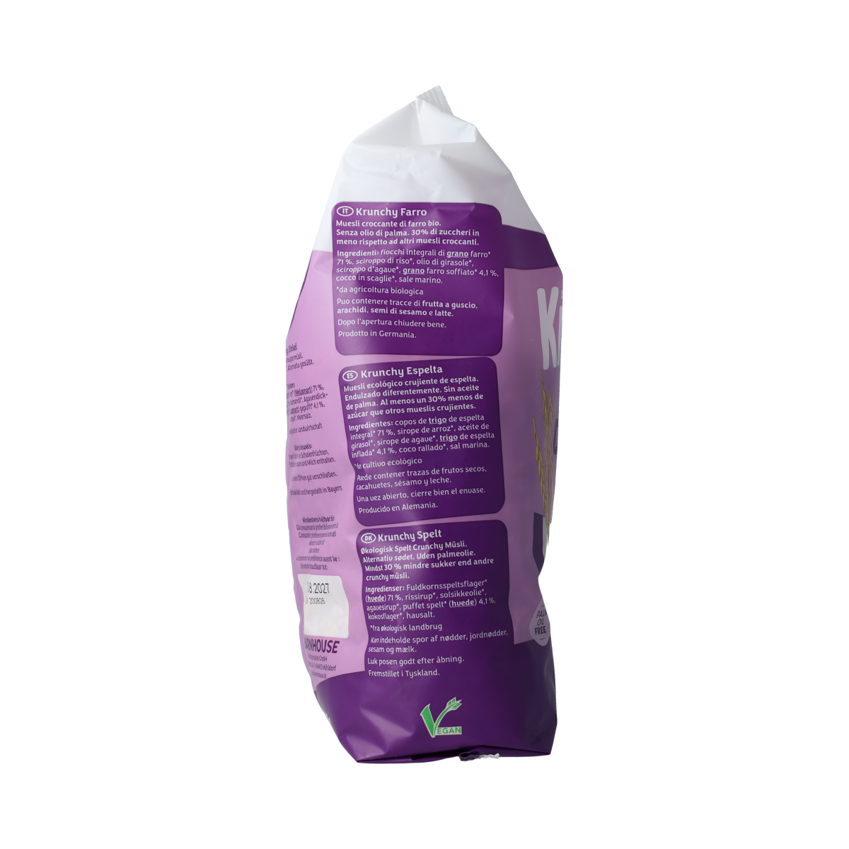 Barnhouse Krunchy spelt bio 600.00 Gram
