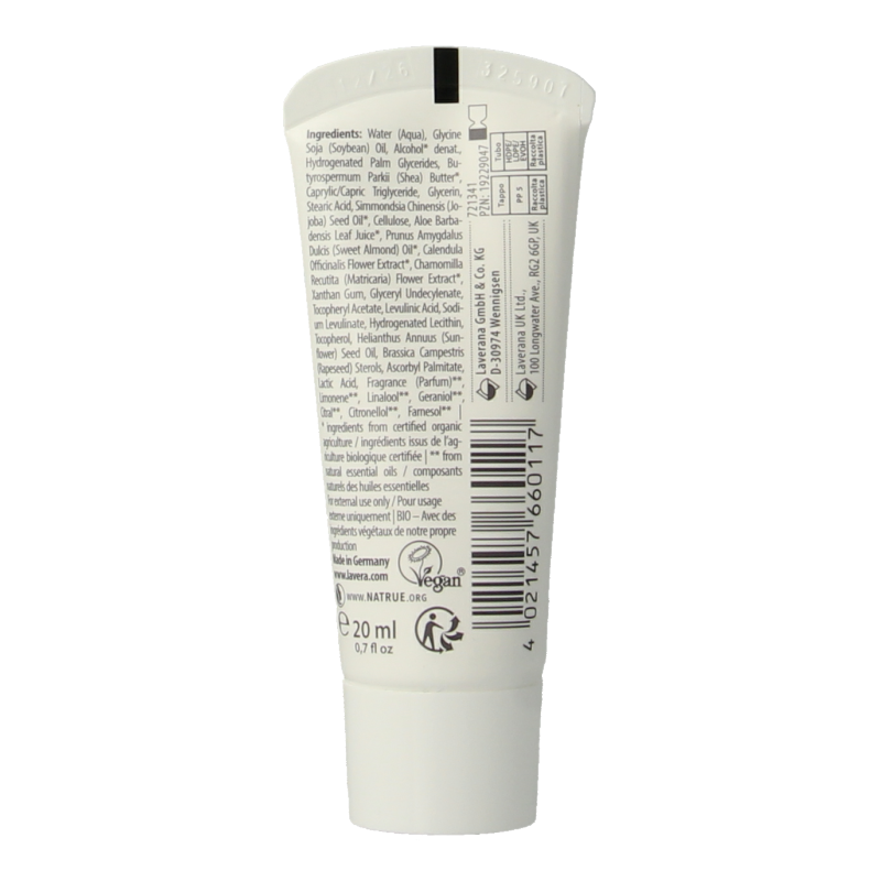 Lavera Basis sensitiv handcreme mini bio 20 Milliliter