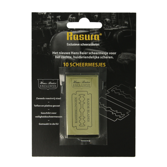 Hans Baier Scheermesjes op blister 10 Stuks