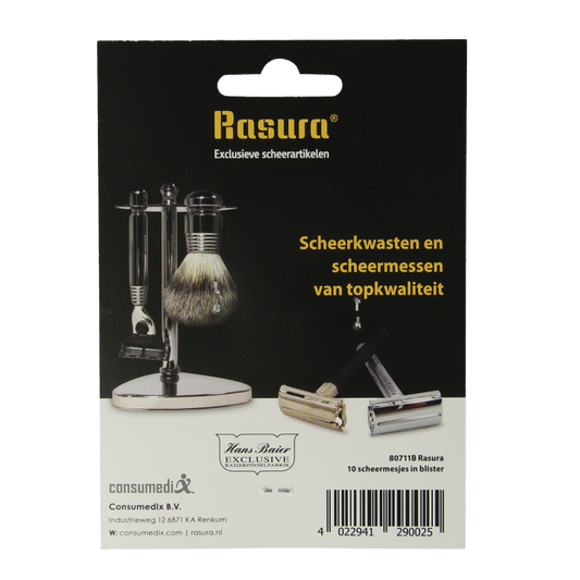Hans Baier Scheermesjes op blister 10 Stuks
