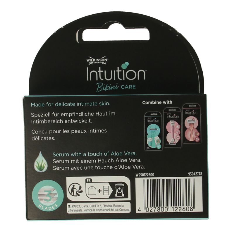 Wilkinson Intuition bikini care mesjes 3 Stuks