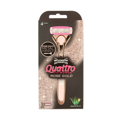 Wilkinson Quattro scheerapparaat women vintage rose gold 1 Stuks