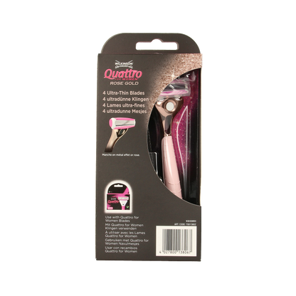 Wilkinson Quattro scheerapparaat women vintage rose gold 1 Stuks