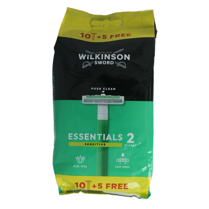 Wilkinson Extra2 sensitive 10+5 gratis 15 Stuks