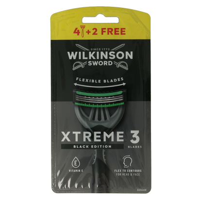 Wilkinson Xtreme III black edition 4+2 stuks 6 Stuks