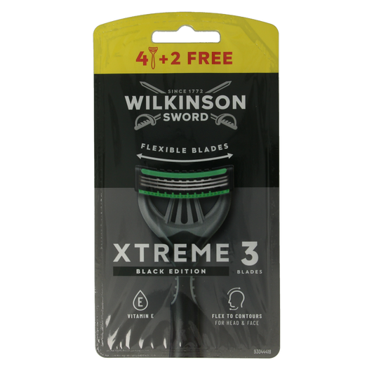 Wilkinson Xtreme III black edition 4+2 stuks 6 Stuks