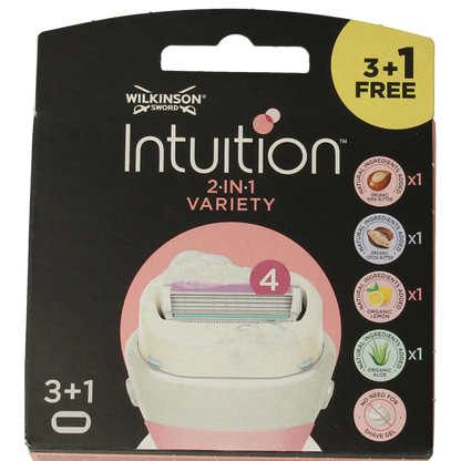 Wilkinson Intuition variety mesjes 4 Stuks