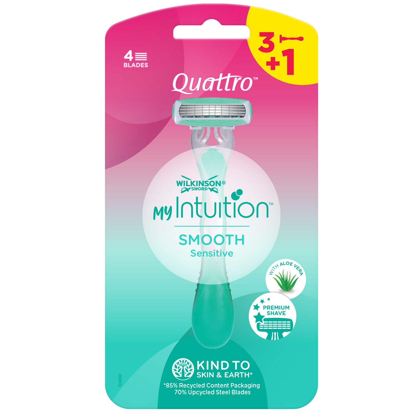 Wilkinson Quattro my intuition disposables 3+1 4 Stuks
