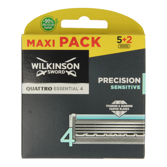 Wilkinson Quattro titanium sensitive mesjes 5+2 7 Stuks