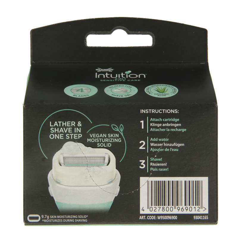 Wilkinson Intuition sensitive care navulmesjes 4 Stuks